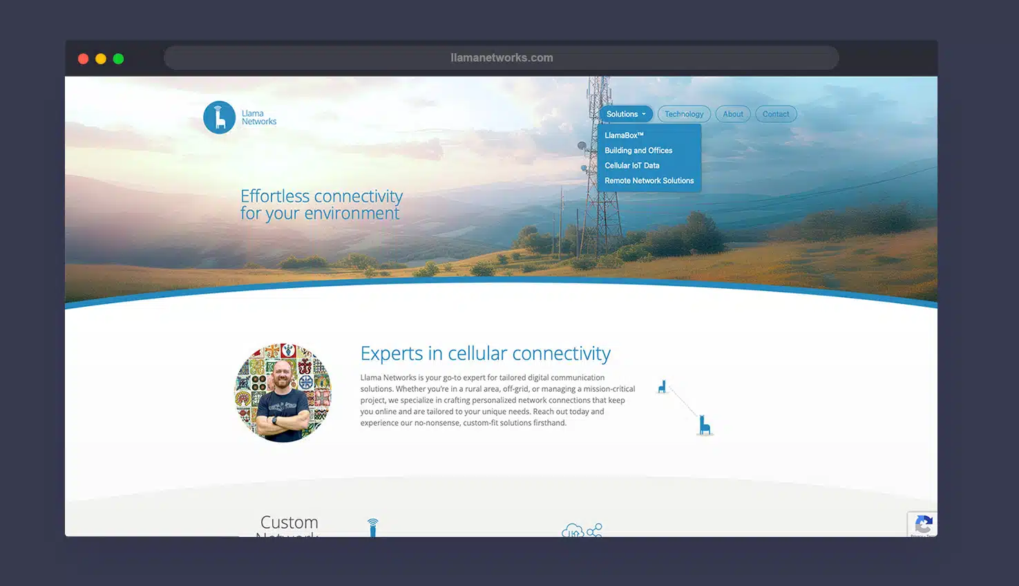 Llama networks homepage