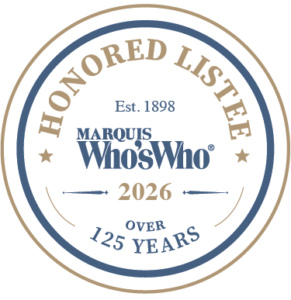 Marquis Who's Who 2026 Honored Listee Badge